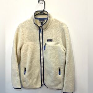 Patagonia Women's Retro Pile Jacket Natural pockets medium